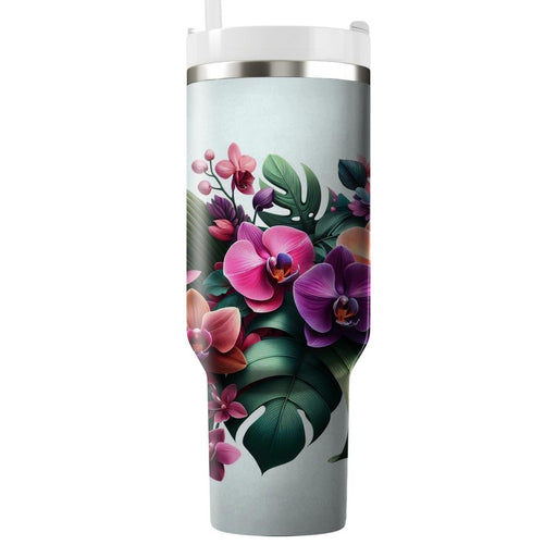 Tropical Orchid Oasis  Tumbler Cups