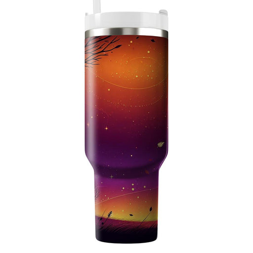 Autumn Twilight Elegance  Decorative Tumblers