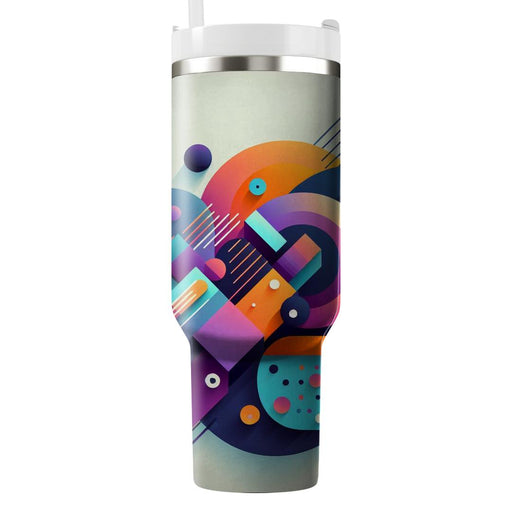 Modern Abstract Geometric  Travel Tumblers