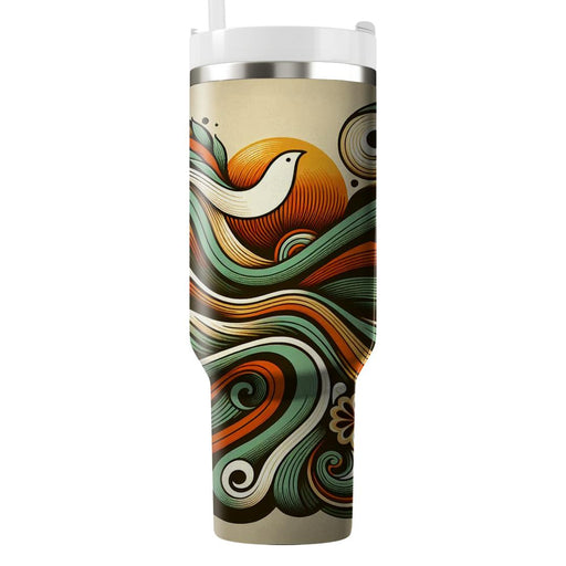 Vibrant Peaceful Waves  Unique Tumblers