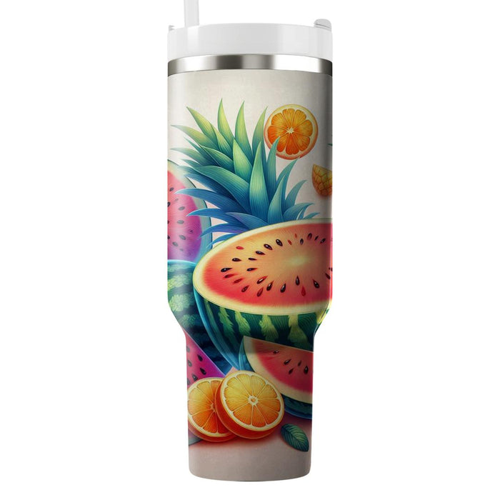 Retro Fruit Salad  Travel Tumblers