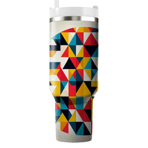 Bold Triangle Pattern  Personalized Tumblers