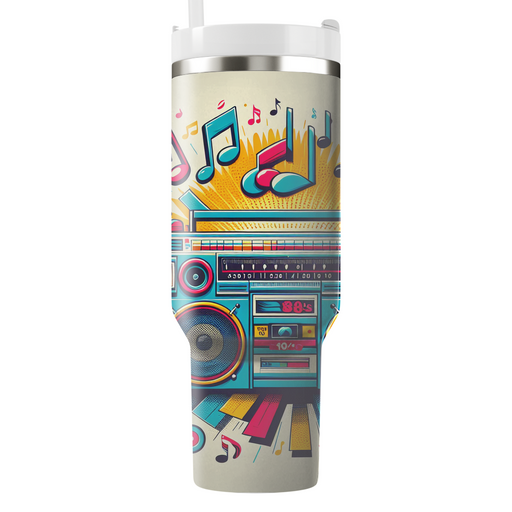 Vintage 80s Boombox  Tumbler Cups