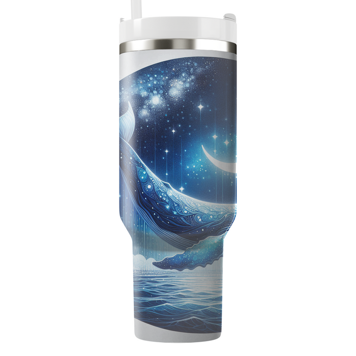 Starlit Whale Journey  Tumblers With Lids