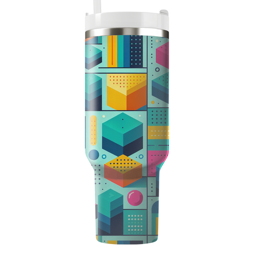 Radiant Color Blocks Decorative Tumblers