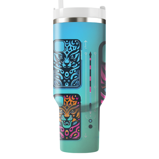 Neon Animal Print Phone Case Custom Tumblers