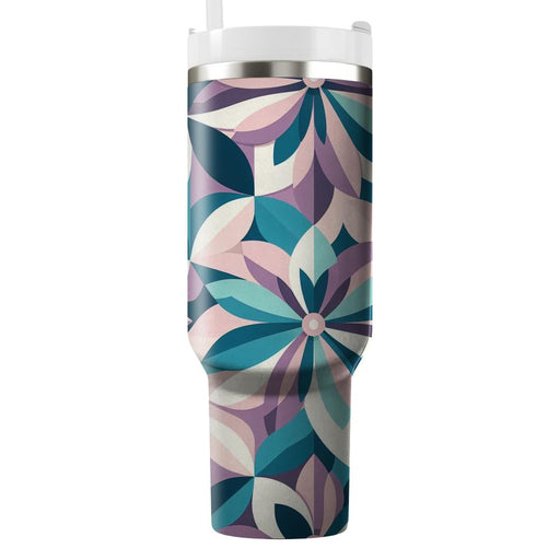 Abstract Geometric Flower Petal  Decorative Tumblers