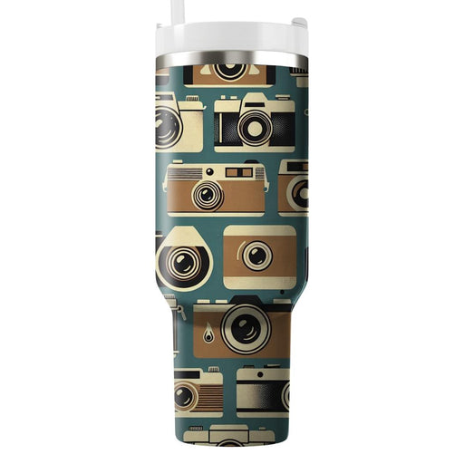 Vintage Camera Charm  Insulated Tumblers