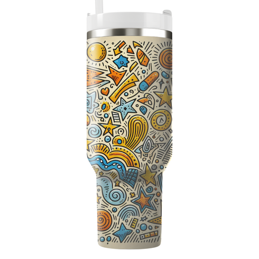 Abstract Doodle  Tumbler Cups