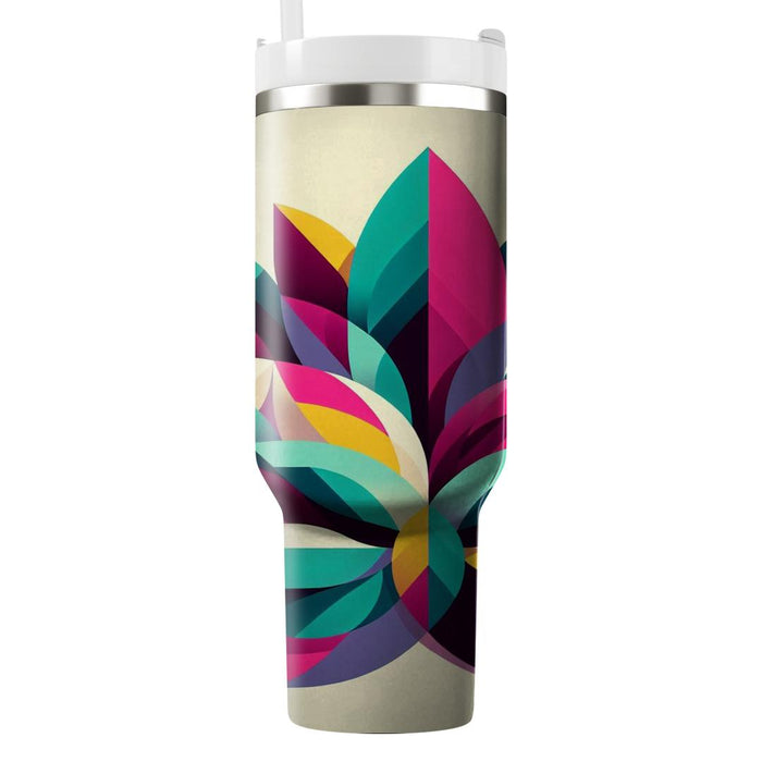 Vivid Geometric Petals  Tumblers For Gifts