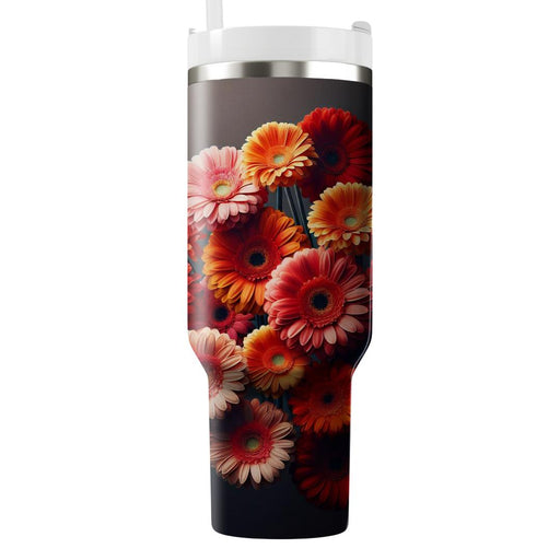 Vibrant Gerbera Bloom  Custom Tumblers