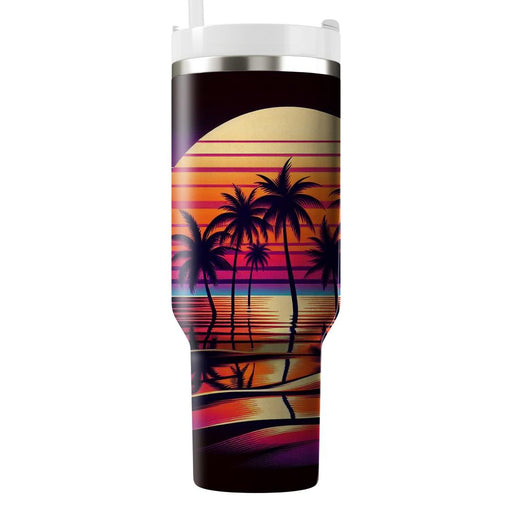 Vintage Sunset  Tumbler Cups