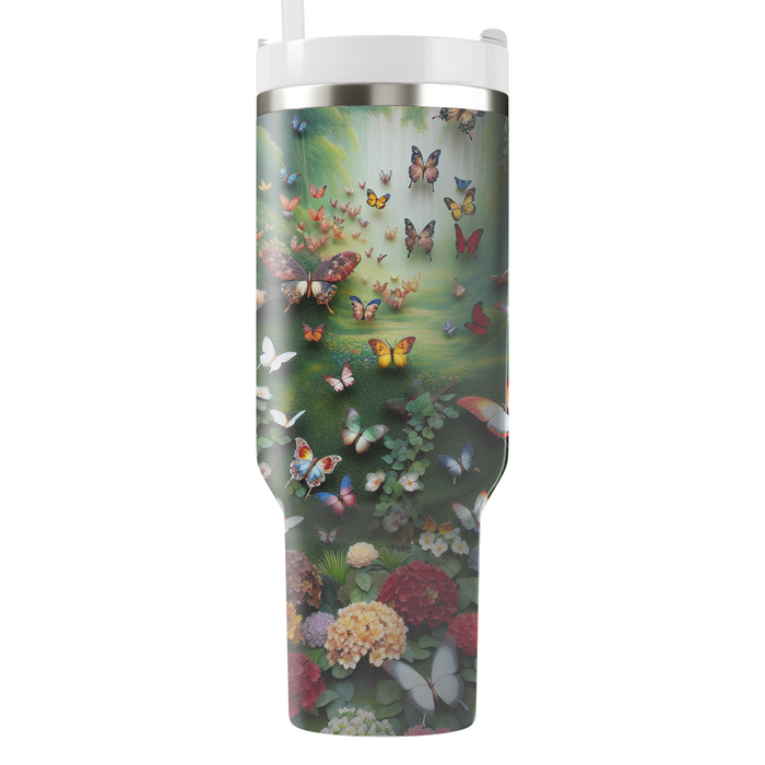 Whimsical Butterfly Flight  Decorative Tumblers