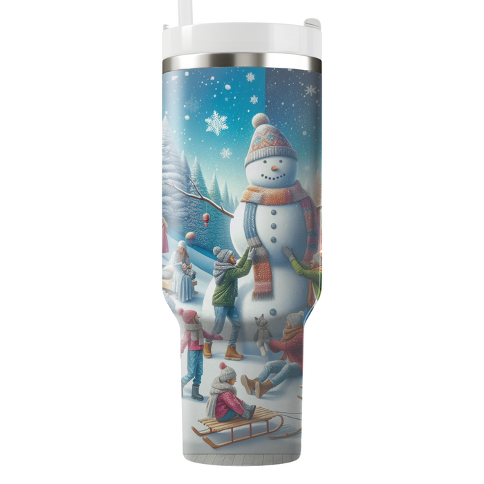 Winter Family Fun  Personalized Tumblers