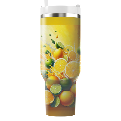 Summer Citrus Splash  Personalized Tumblers