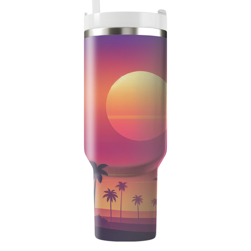 Sunset Palms  Custom Tumblers