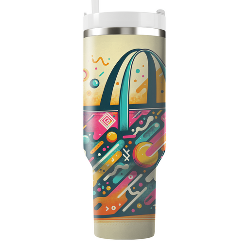 Neon Splatters Beach Bag Custom Tumblers