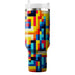 Bold Checkerboard Blast  Tumbler Cups