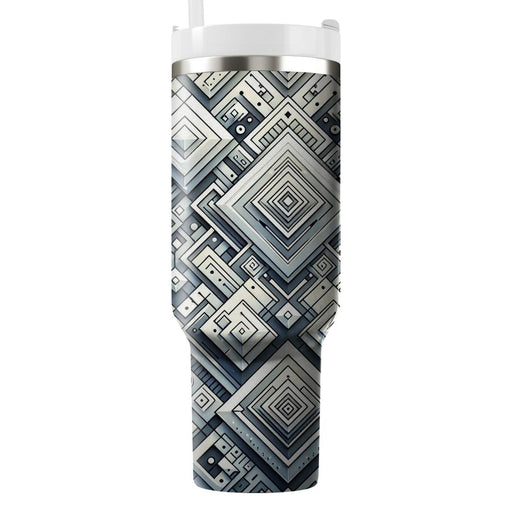 Crisp White Diamond  Travel Tumblers