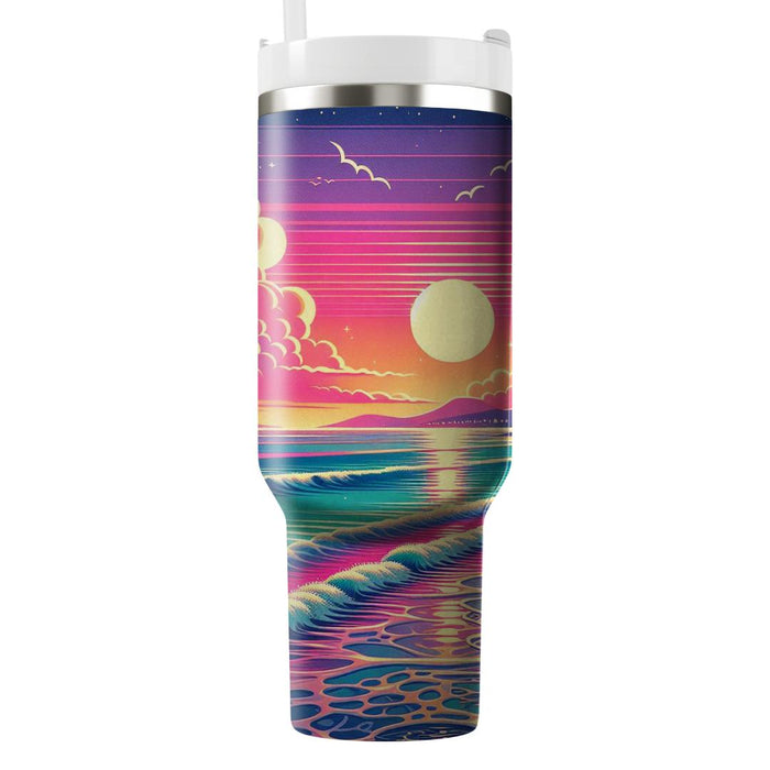 Breezy Tropical Paradise  Tumbler Cups