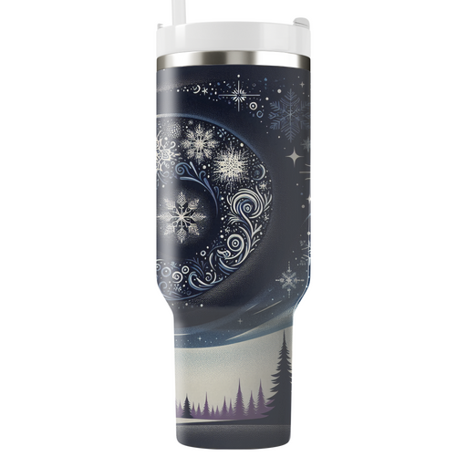 Winter's Midnight Mystery  Unique Tumblers