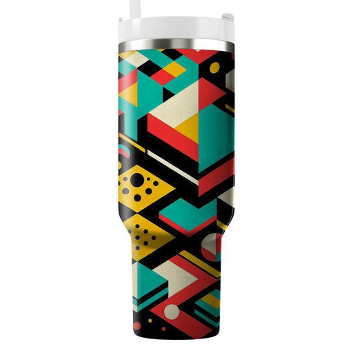 Vibrant Checkerboard  Travel Tumblers