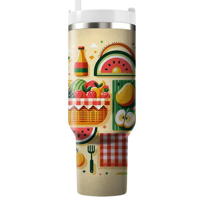 Vintage Picnic  Insulated Tumblers