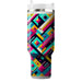 Bright Retro Diamonds  Tumblers With Lids