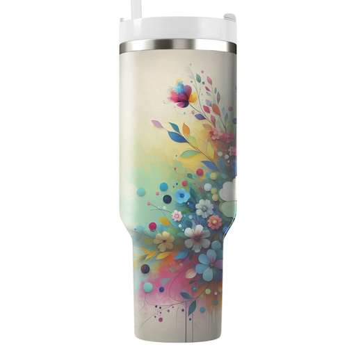 Blooming Floral Delight  Travel Tumblers