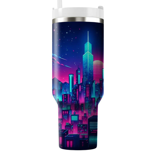 Synthwave City  Insulated Tumblers