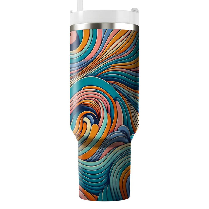 Nostalgic Retro Waves  Unique Tumblers