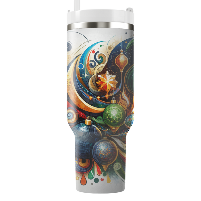 Abstract Global Harmony Festival Tumblers With Lids