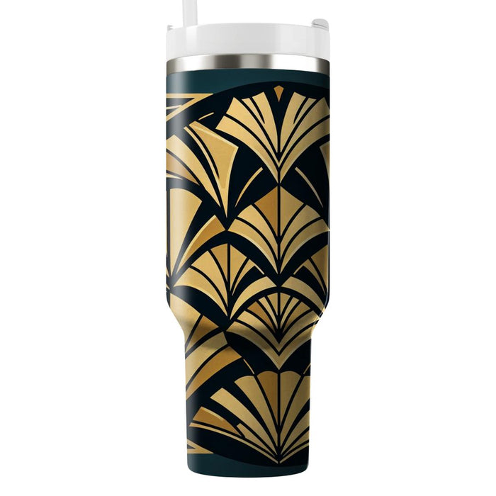 Geometric Art Deco Fan  Decorative Tumblers