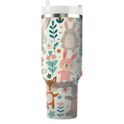 Playful Animal Friends Travel Tumblers