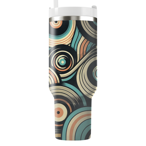 Vinyl Groove Waves Decorative Tumblers