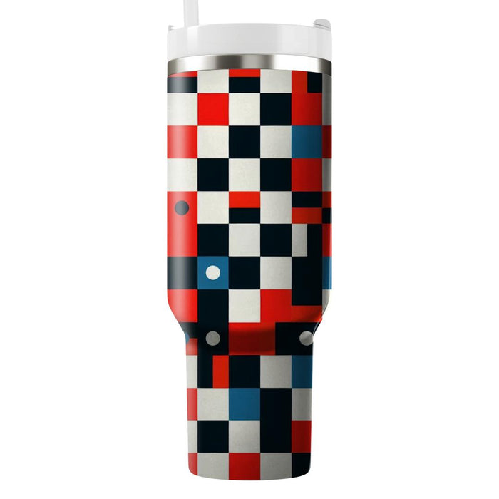 Bold Checkerboard Pattern  Custom Tumblers