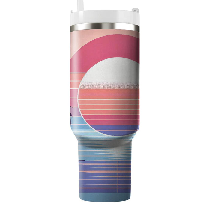 Tropical Sunset Grid  Insulated Tumblers