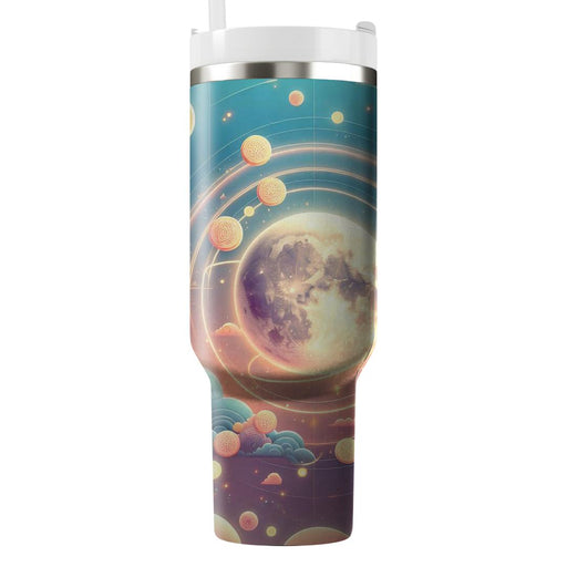 Surreal Harvest Moon - Mid-autumn Festival  Custom Tumblers