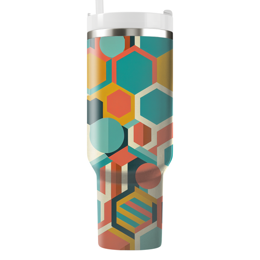 Abstract Hexagonal Dance  Unique Tumblers