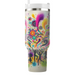 Whimsical Festival Of Colors Tumblers With Lids