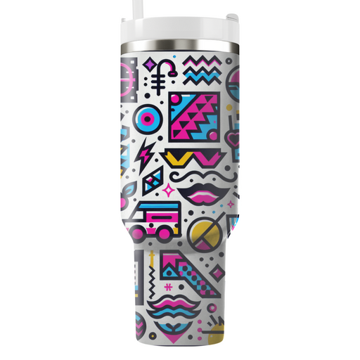 80s Iconic Patterns  Custom Tumblers