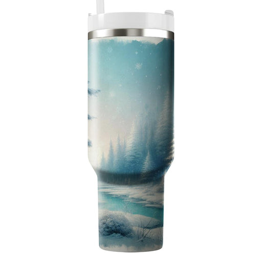 Winter Snowy Pines  Insulated Tumblers