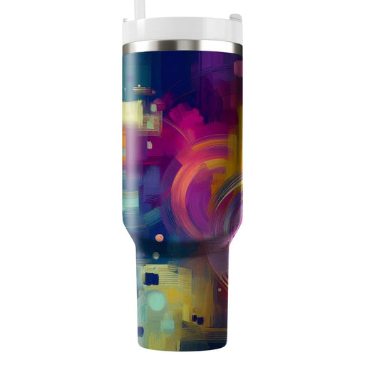 Trendy Brush Stroke  Tumbler Cups