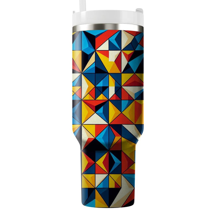 Angular Mosaic Pattern  Insulated Tumblers