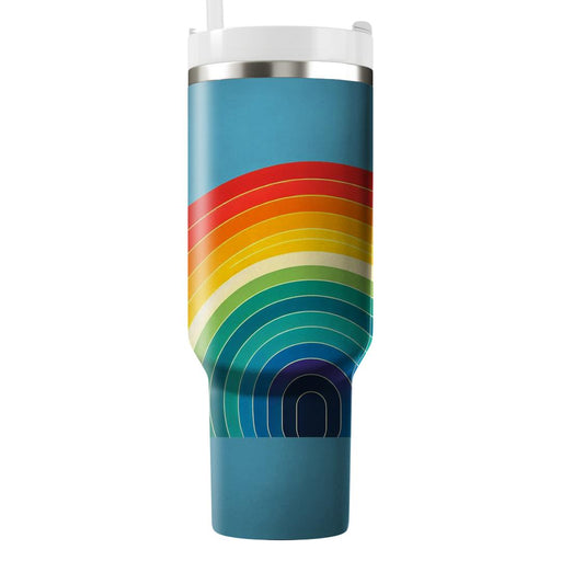 Vibrant Rainbow Spectrum  Travel Tumblers