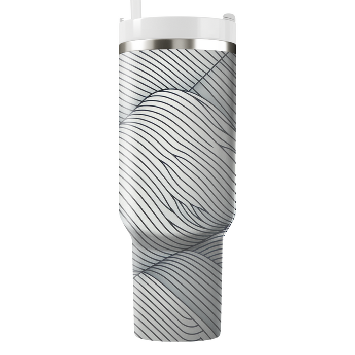 Minimalist Line Wave  Insulated Tumblers