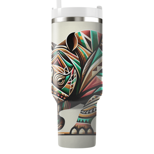 Geometric Rhino Fusion Custom Tumblers