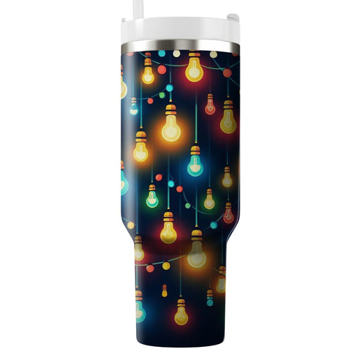 Vibrant Festival Lights  Tumblers With Lids