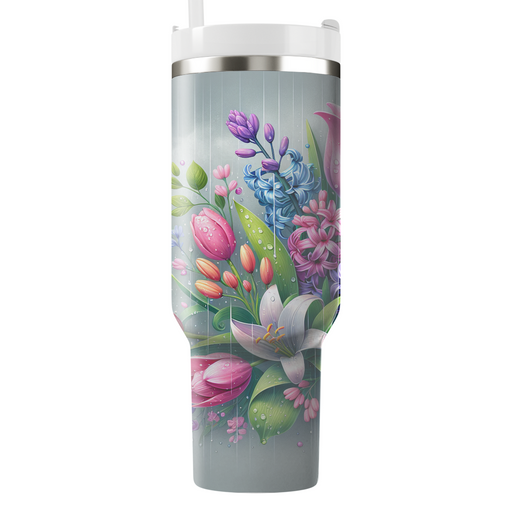 Spring Rain Dance  Personalized Tumblers