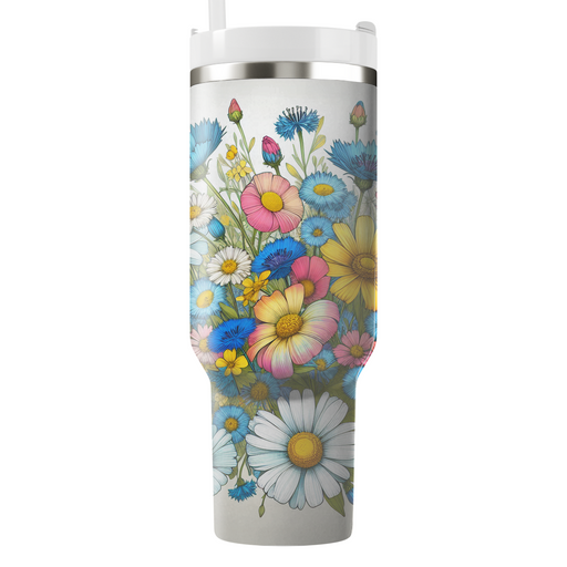 Whimsical Floral Wonderland  Tumblers With Lids